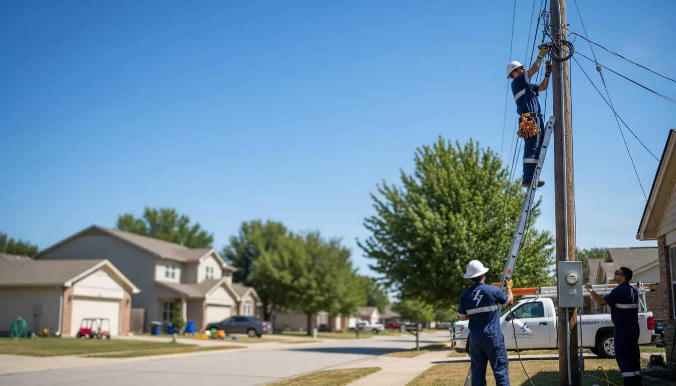 Residential electrician providing installation services in Schwenksville, PA